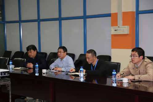 万名干手下下层烟台市国企一队到yl6809永利软件公司调研座谈